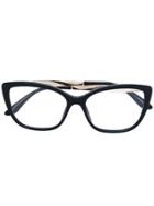 Dolce & Gabbana Eyewear Cat-eye Frame Glasses - Black