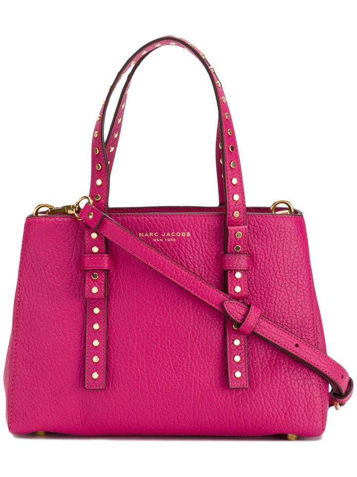 Marc Jacobs - 'mini T' Tote Bag - Women - Lamb Skin - One Size, Pink/purple, Lamb Skin