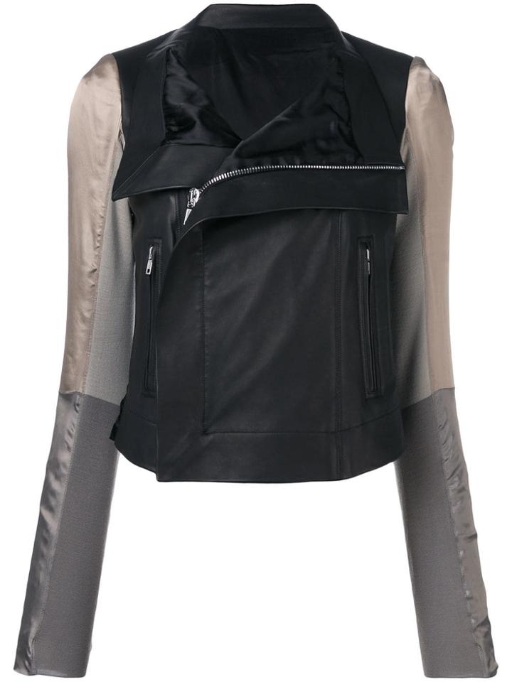 Rick Owens Combined Biker Jacket - Black