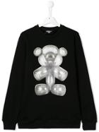 Neil Barrett Kids Balloon Bear Print Sweatshirt - Black