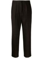 Holland & Holland Wide Cropped Trousers - Brown