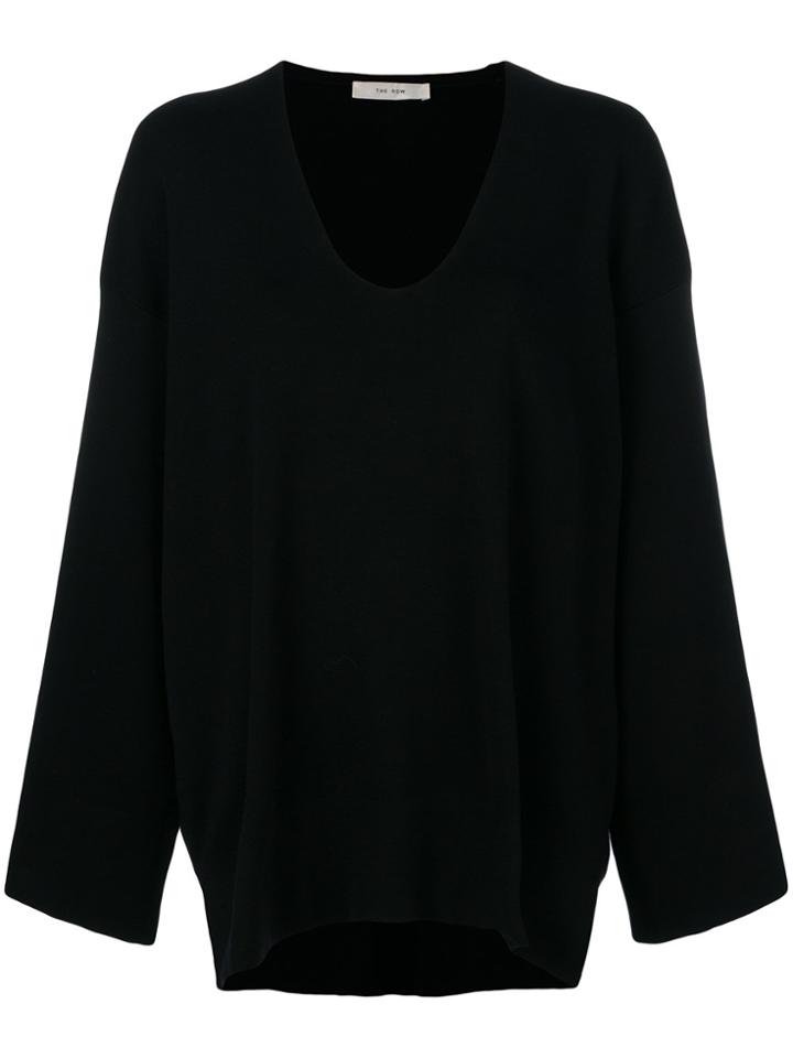 The Row Loose Style V-neck Blouse - Blue