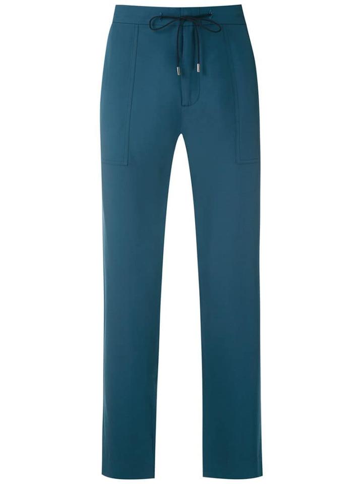Egrey Drawstring Waist Trousers - Blue
