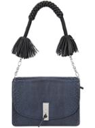 Altuzarra - Tassel Detail Shoulder Bag - Women - Python Skin - One Size, Blue, Python Skin