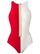 Adriana Degreas Panelled Swimsuit, Women's, Size: Medium, Nude/neutrals, Polyamide/spandex/elastane