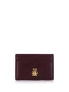 Alexander Mcqueen Beetle Detail Cardholder - Purple