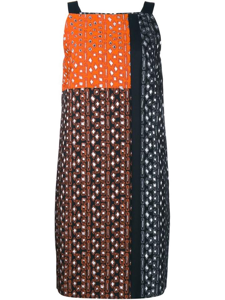 Osman Embroidered Jacquard Dress, Women's, Size: 6, Grey, Silk/cotton/polyamide/polyester