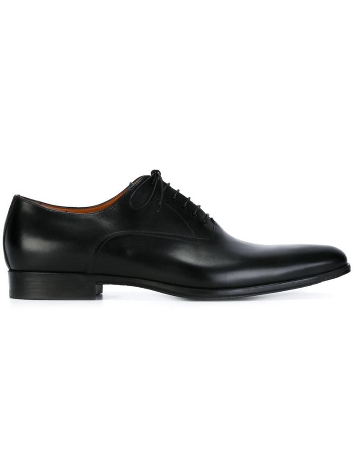 Santoni Classic Oxford Shoes, Men's, Size: 8, Black, Rubber/leather