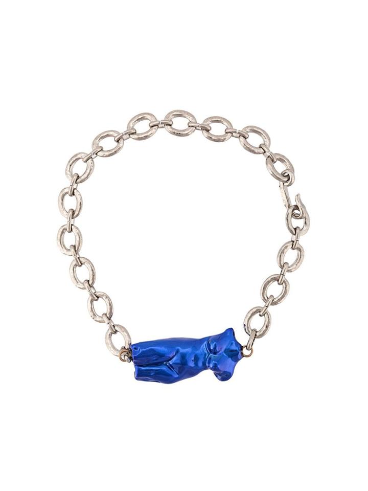 Marni Body Sculpture Necklace - Blue