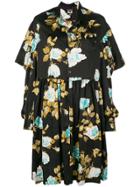Junya Watanabe Floral Printed Dress - Black