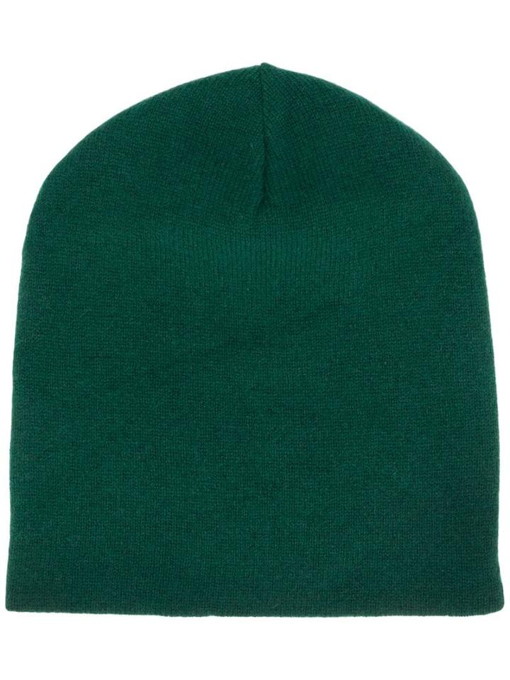 Ma'ry'ya Fine Knit Beanie Hat - Green