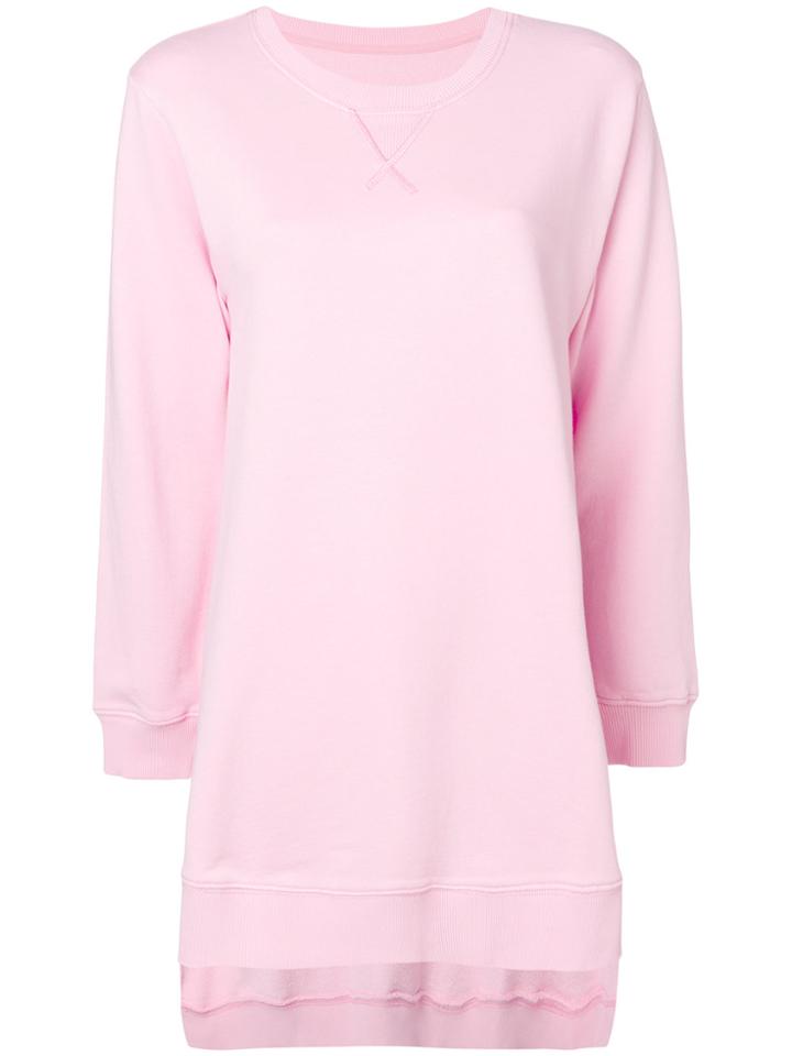 Mm6 Maison Margiela Oversized Sweatshirt - Pink & Purple