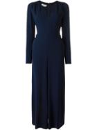 Stella Mccartney V-neck Jumpsuit, Women's, Size: 38, Blue, Viscose/acetate/spandex/elastane
