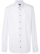 Dolce & Gabbana Striped Long Sleeve Shirt - White