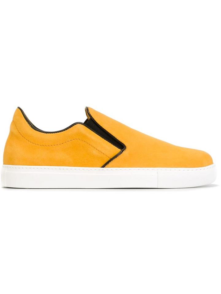 Mr. Hare Llewelyn Slip-on Sneakers, Men's, Size: 10, Yellow/orange, Suede/leather/rubber