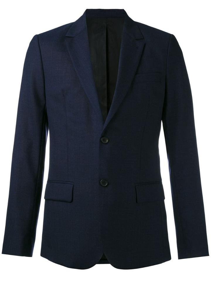 Ami Paris Lined Two Button Jacket - Blue