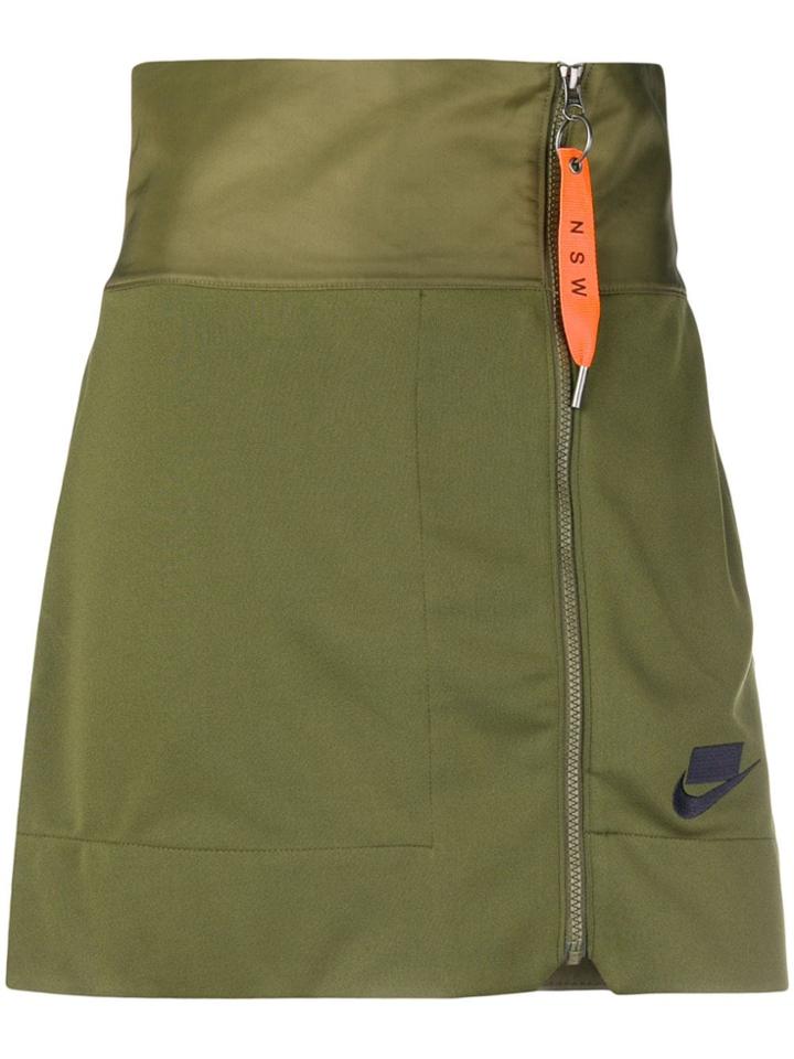 Nike High-waisted Zipped Skirt - Green