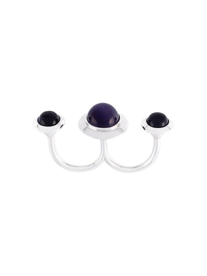 Eshvi 'astro' Double Ring - Blue