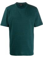Ps Paul Smith Striped Pattern T-shirt - Blue
