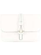 Tila March - Romy Clutch - Women - Leather - One Size, White, Leather