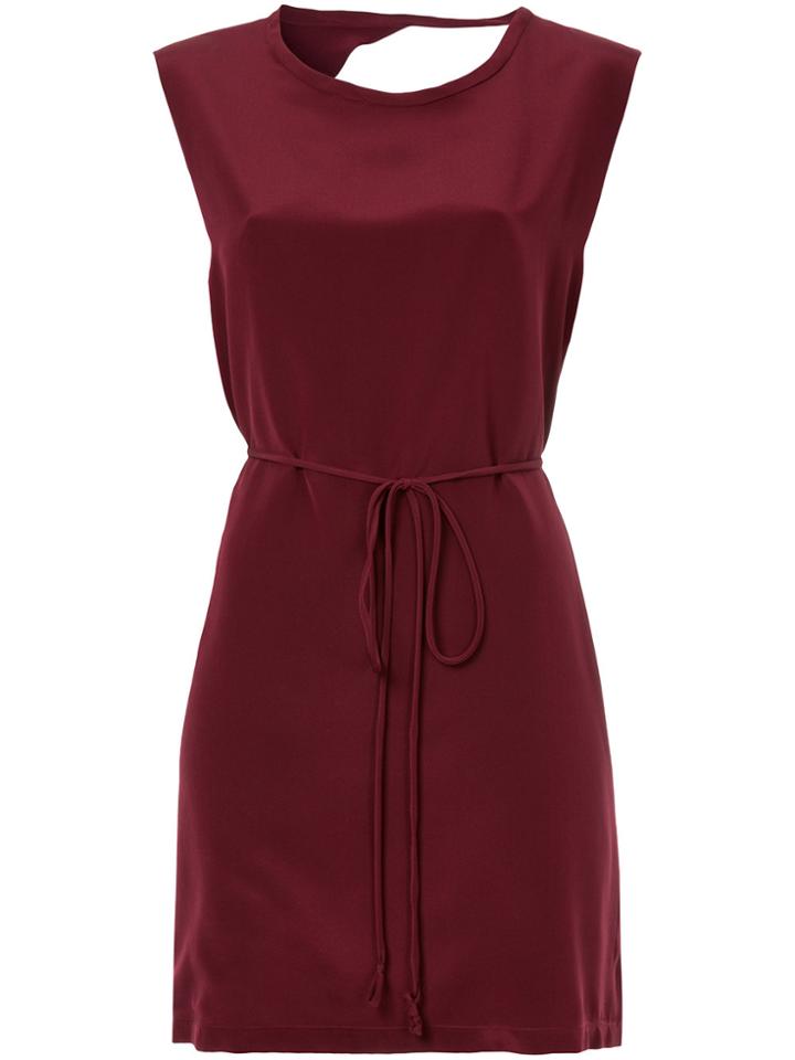 Kacey Devlin Tie Waist Dress - Red