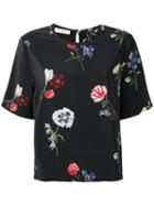 Equipment - Floral Print Top - Women - Silk - Xs, Black, Silk