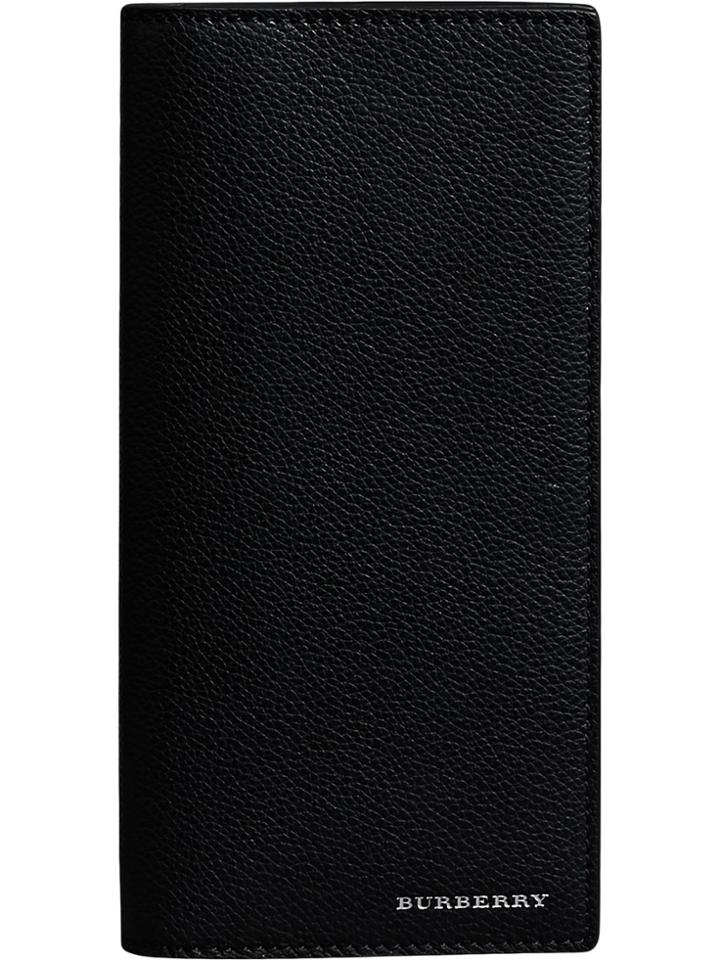 Burberry Grainy Leather Continental Wallet - Black