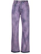 Msgm Dyed Jeans - Purple