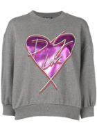 Dolce & Gabbana Graphic Heart Logo Sweatshirt - Grey