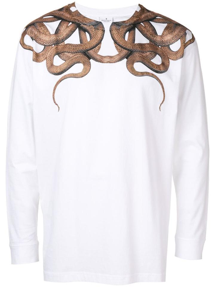 Marcelo Burlon County Of Milan Serpent Print Sweater - White