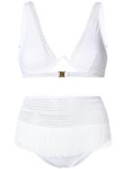 Moeva Fringed Bikini Set - White