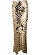 Paco Rabanne Mirrored Disc Skirt - Gold