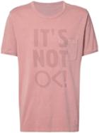 Outerknown - Slogan T-shirt - Men - Cotton - L, Pink/purple, Cotton