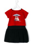 Lapin House - Tulle Skirt Dress - Kids - Silk/cotton/polyamide/spandex/elastane - 4 Yrs, Blue