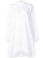 Jw Anderson Buttondown Puff Sleeve Dress - White