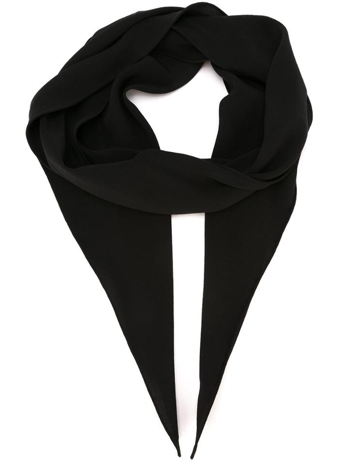 Saint Laurent Angle Tip Neckerchief - Black