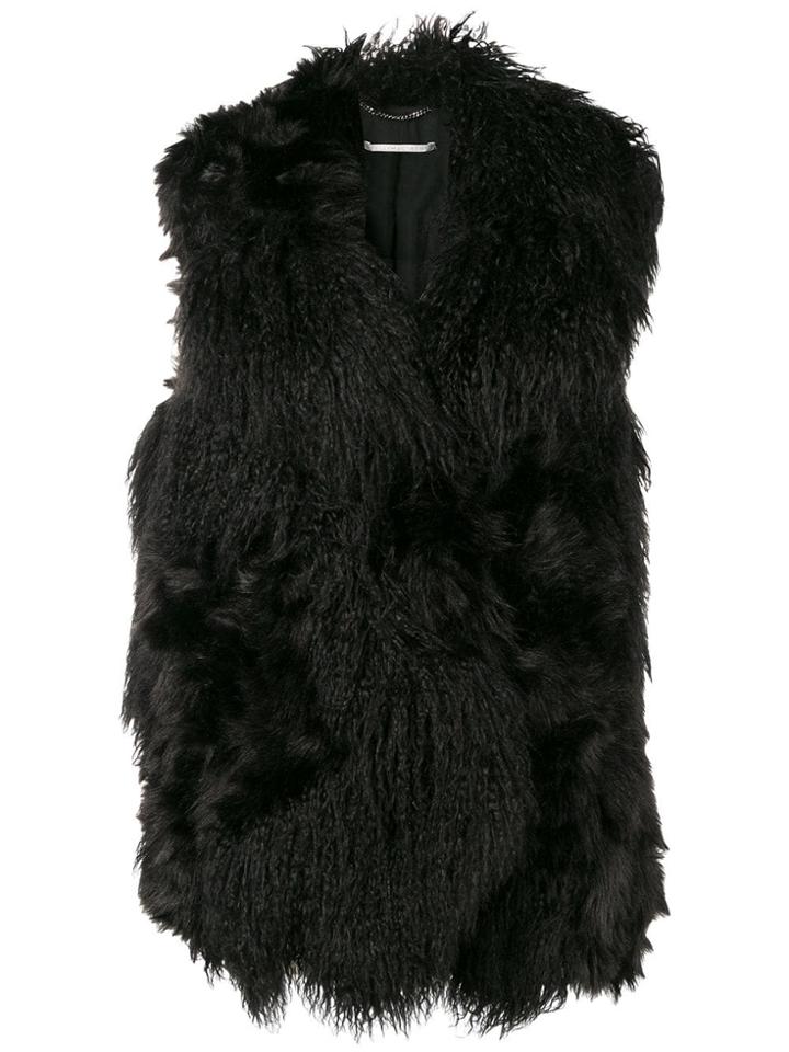 Stella Mccartney Shaggy Gilet - Black