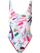 Mara Hoffman - Print Swimsuit - Women - Nylon/polyester/spandex/elastane - S, Green, Nylon/polyester/spandex/elastane