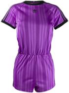 Adidas Striped Jersey Jumpsuit - Purple
