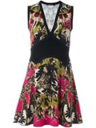 Roberto Cavalli Floral Print Short Dress, Women's, Size: 40, Viscose/spandex/elastane