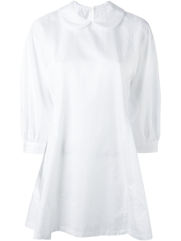 Comme Des Garçons Comme Des Garçons Peter Pan Collar Oversized Blouse, Women's, Size: Small, White, Cotton