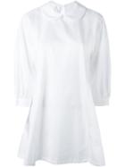 Comme Des Garçons Comme Des Garçons Peter Pan Collar Oversized Blouse, Women's, Size: Small, White, Cotton