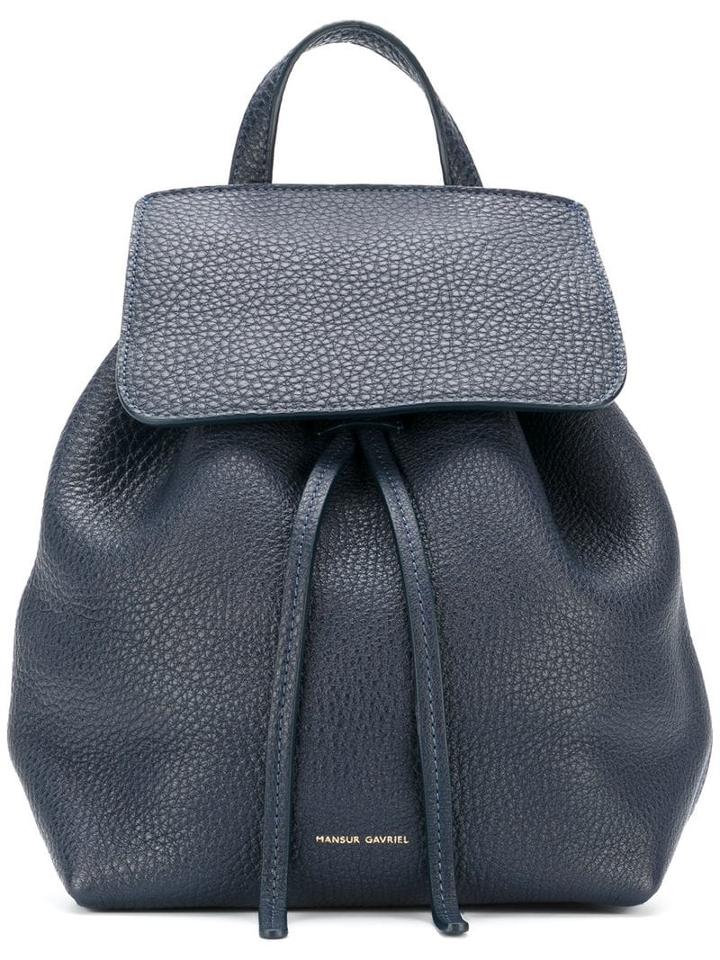 Mansur Gavriel Mini Drawstring Backpack - Blue