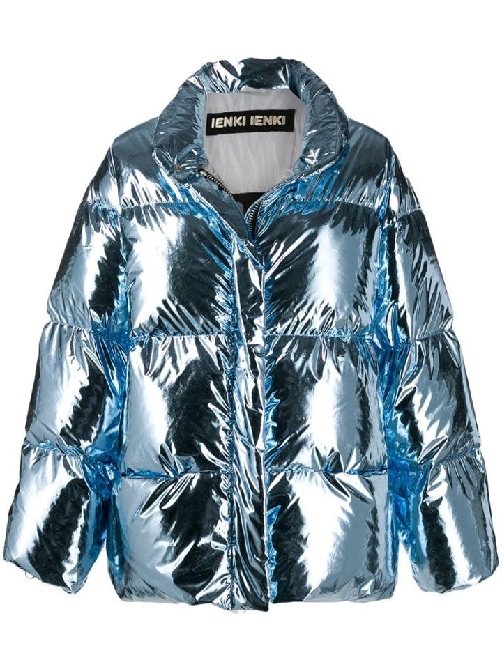Ienki Ienki Metallic Padded Jacket - Blue