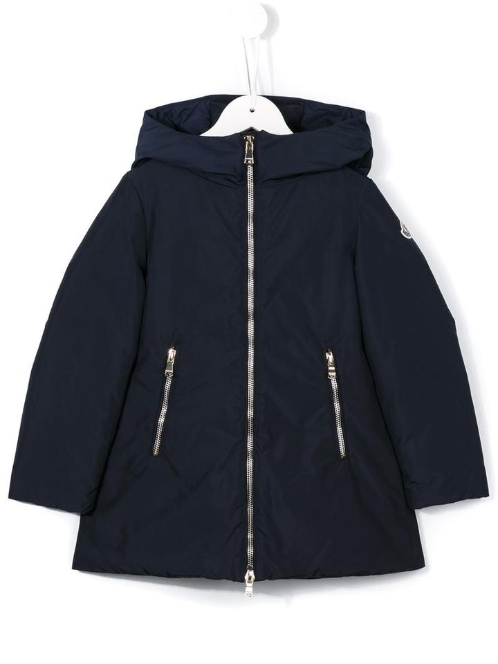 Moncler Kids 'dimitra' Padded Coat, Toddler Girl's, Size: 5 Yrs, Blue