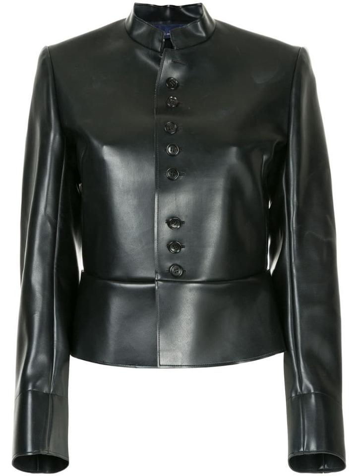 Comme Des Garçons Pre-owned Faux Leather Jacket - Black