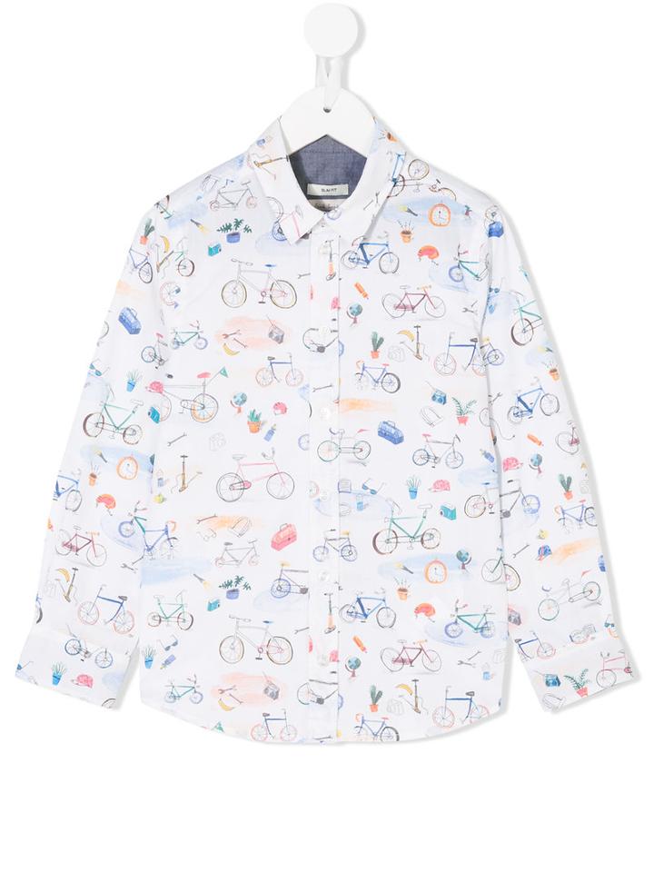 Paul Smith Junior - Bicycles Print Shirt - Kids - Cotton - 10 Yrs, White