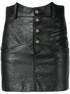 Saint Laurent High-waisted Mini Skirt - Black