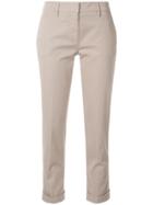 Aspesi Slim-fit Cropped Trousers - Neutrals