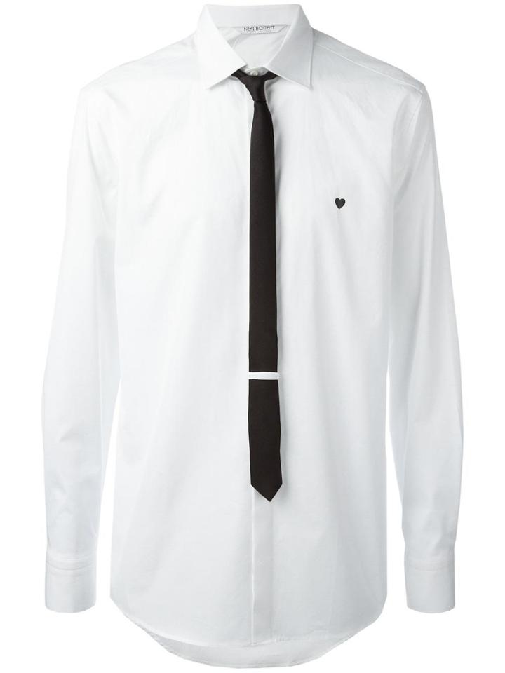 Neil Barrett Tie Shirt - White